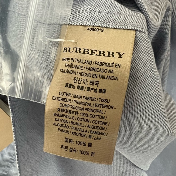 Burberry t-shirt long sleeve men’s size XS new ( check details) - Picture 3 of 8